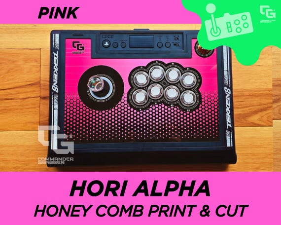 Hori Fighstick Alpha - Honey Comb Art Print & Cut - Etsy