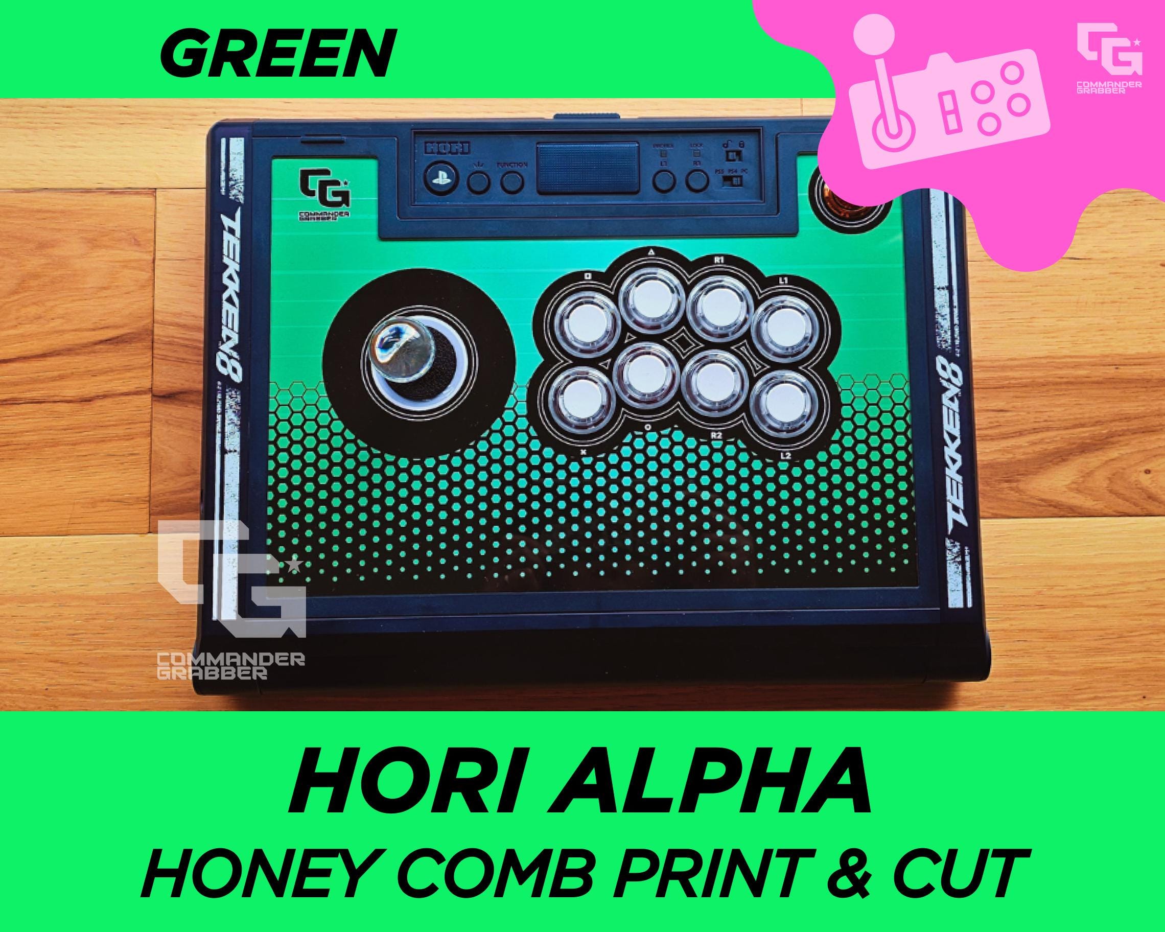 Hori Fighstick Alpha - Honey Comb Art Print & Cut - Etsy