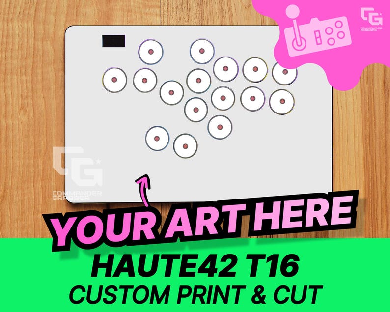 T16 Button Layout Haute42 T16 - Custom Art Print & Cut - Etsy