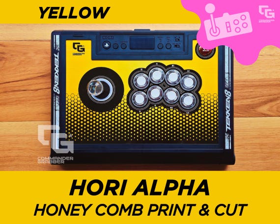 Hori Fighstick Alpha - Honey Comb Art Print & Cut - Etsy Israel