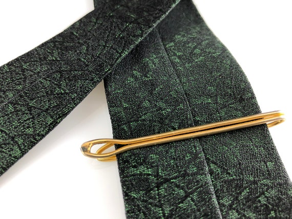 Vintage 1960s 1970s Spanish Damascene Tie Clip Go… - image 8