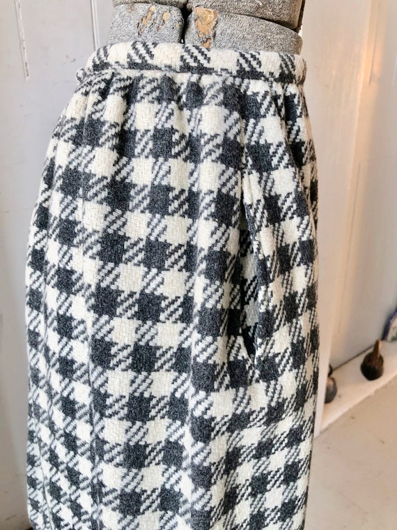 1970s 1980s Vintage EVAN PICONE Houndstooth Wool … - image 7