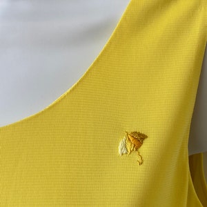 1960s Womens Activewear Arnold Palmer Yellow Nylon Golf Tank Top 11/12 image 2