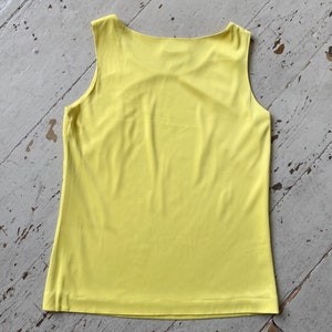 1960s Womens Activewear Arnold Palmer Yellow Nylon Golf Tank Top 11/12 image 8