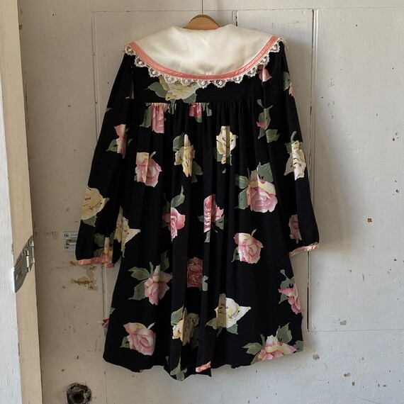 1990s Rare Editions Floral Print Girl’s Dress Wit… - image 6