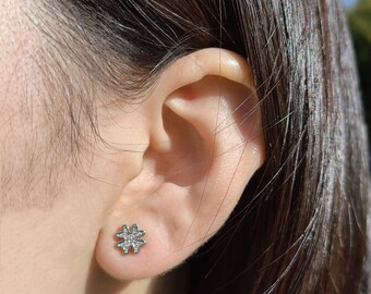 Pendientes de diamantes de trébol