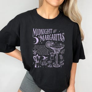 Maglietta Comfort Colors® Midnight Margaritas, Maglietta Salt Rosemary Lavender Love, Maglietta da strega, Maglietta Margarita Halloween, Maglietta Magia Pratica