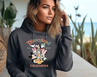 Disneyland California Hoodie, Disneyland Est. 1955 Hoodie, Disneyworld Hoodie, Disney Hoodie, Mickey And Friends Hoodie