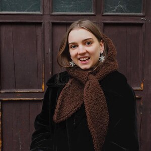 PDF sewing pattern hooded headscarf "cuckoo" Atelier Ninsch // Scoodie, scarf, beginner friendly, A4, A0, US letter size // English & German image 7