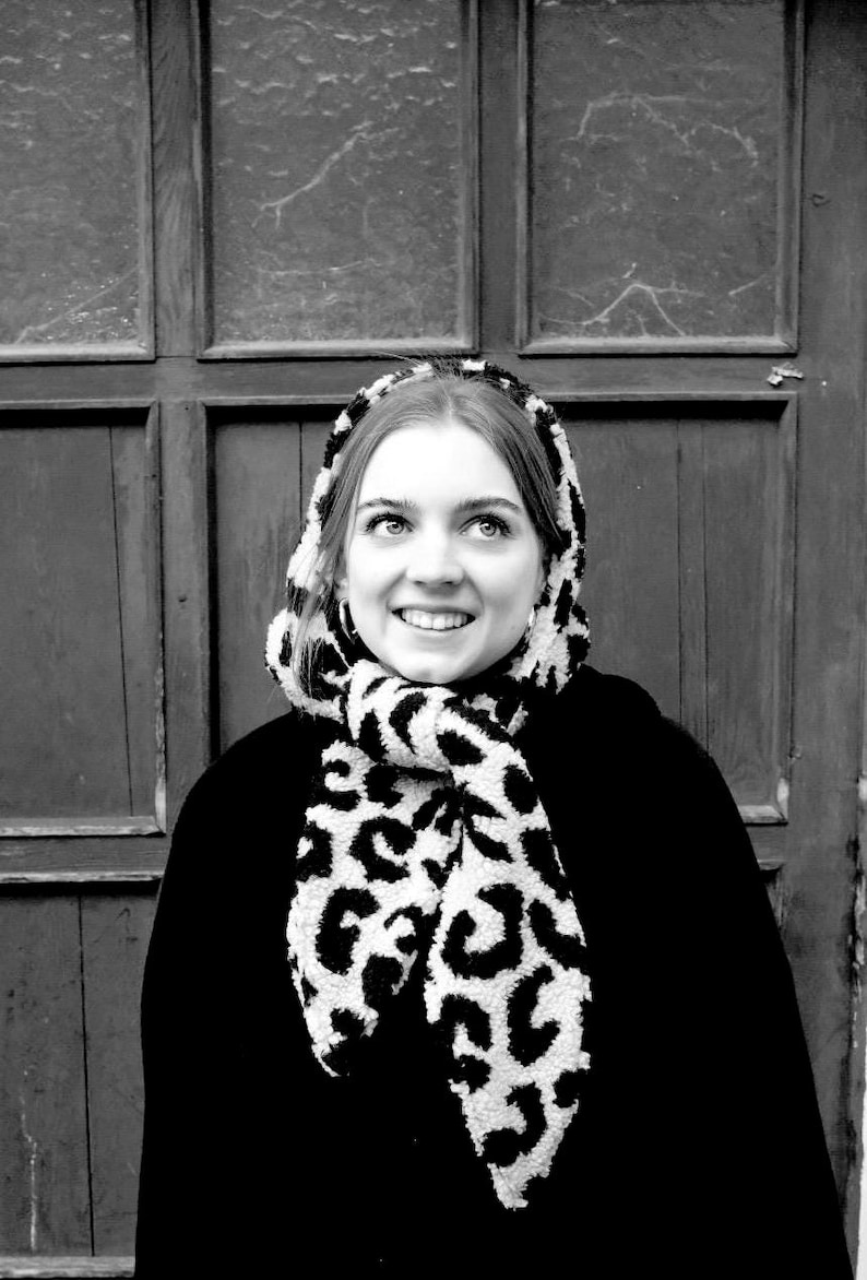 PDF sewing pattern hooded headscarf "cuckoo" Atelier Ninsch // Scoodie, scarf, beginner friendly, A4, A0, US letter size // English & German image 10