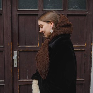 PDF sewing pattern hooded headscarf "cuckoo" Atelier Ninsch // Scoodie, scarf, beginner friendly, A4, A0, US letter size // English & German image 8