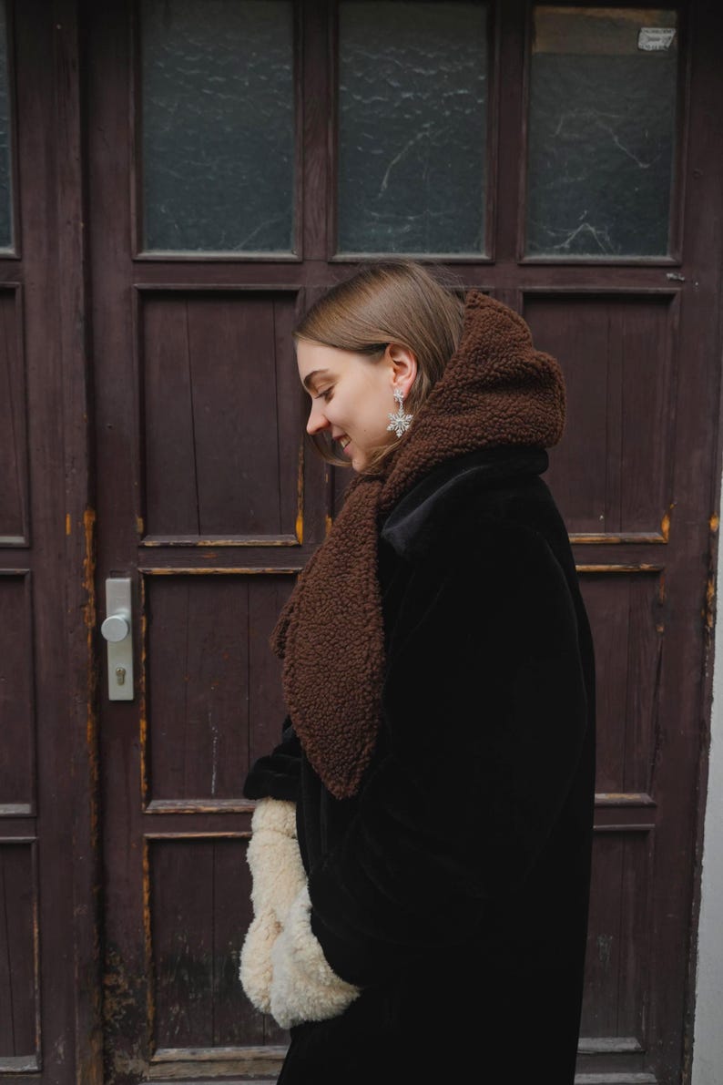 PDF sewing pattern hooded headscarf "cuckoo" Atelier Ninsch // Scoodie, scarf, beginner friendly, A4, A0, US letter size // English & German image 8