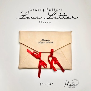 Laptop sleeve sewing pattern envelope design iPad sleeve Ebook reader PDF digital sewing pattern and instruction for Kindle, iPad & laptop