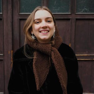 PDF sewing pattern hooded headscarf "cuckoo" Atelier Ninsch // Scoodie, scarf, beginner friendly, A4, A0, US letter size // English & German image 12