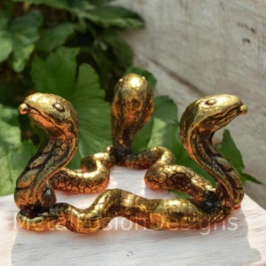 Snake Sphere Holder - Zinc Alloy Crystal Ball Stand - Animal Design Quartz Display Base - Unique Zinc Alloy Snake Support - Sphere Display