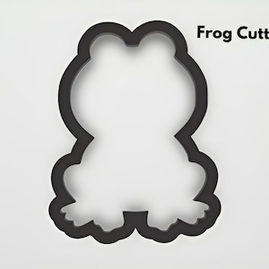 à l&#39;emporte-pièce grenouille | coupe-pâte, fondant ou argile polymère | 2,5 pouces | Formes pour biscuits, créations artisanales et bijoux