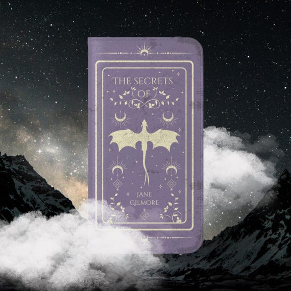 Bookish Phone Case Wallet Book Lover Gift Dragon Fantasy Dark Academia Romantasy - iPhone 17 16 15 14 13 12 11 Pro Plus Max Samsung Galaxy