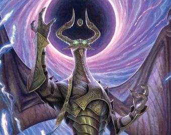 Nicol Bolas, Dragon-God,  signed giclee print