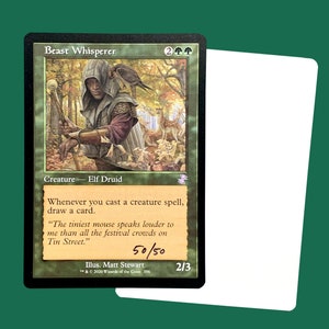Beast Whisperer (Time Spiral Remastered) firmato Artist Proof Card
