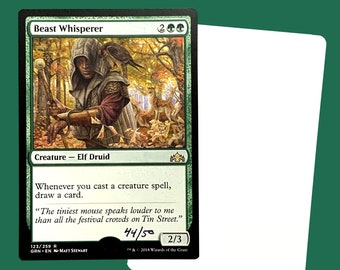 Beast Whisperer Signed Artist Proof Card - Etsy