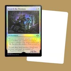 Search the Premises signed Foil Artist Proof Card
