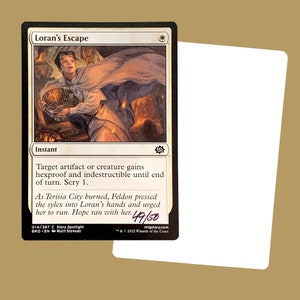 Lorcan's Escape signierte Artist Proof Karte