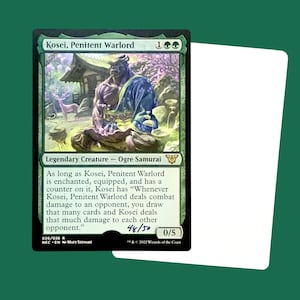 Kosei, Penitent Warlord, signed artist proof card