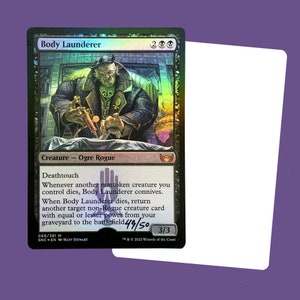 Body Launderer signed Foil Artist Proof Card