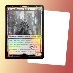 General Ferrous Rokiric signierte Foil Artist Proof Sketch Card