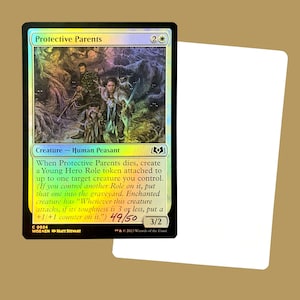 Protective Parents, signed Foil Artist Proof Card