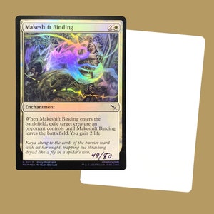Makeshift Binding, signed Foil Artist Proof Card