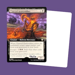 Charred Graverobber, signed Artist Proof Card