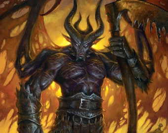 Reaper From the Abyss, Signed Giclee Print - Etsy
