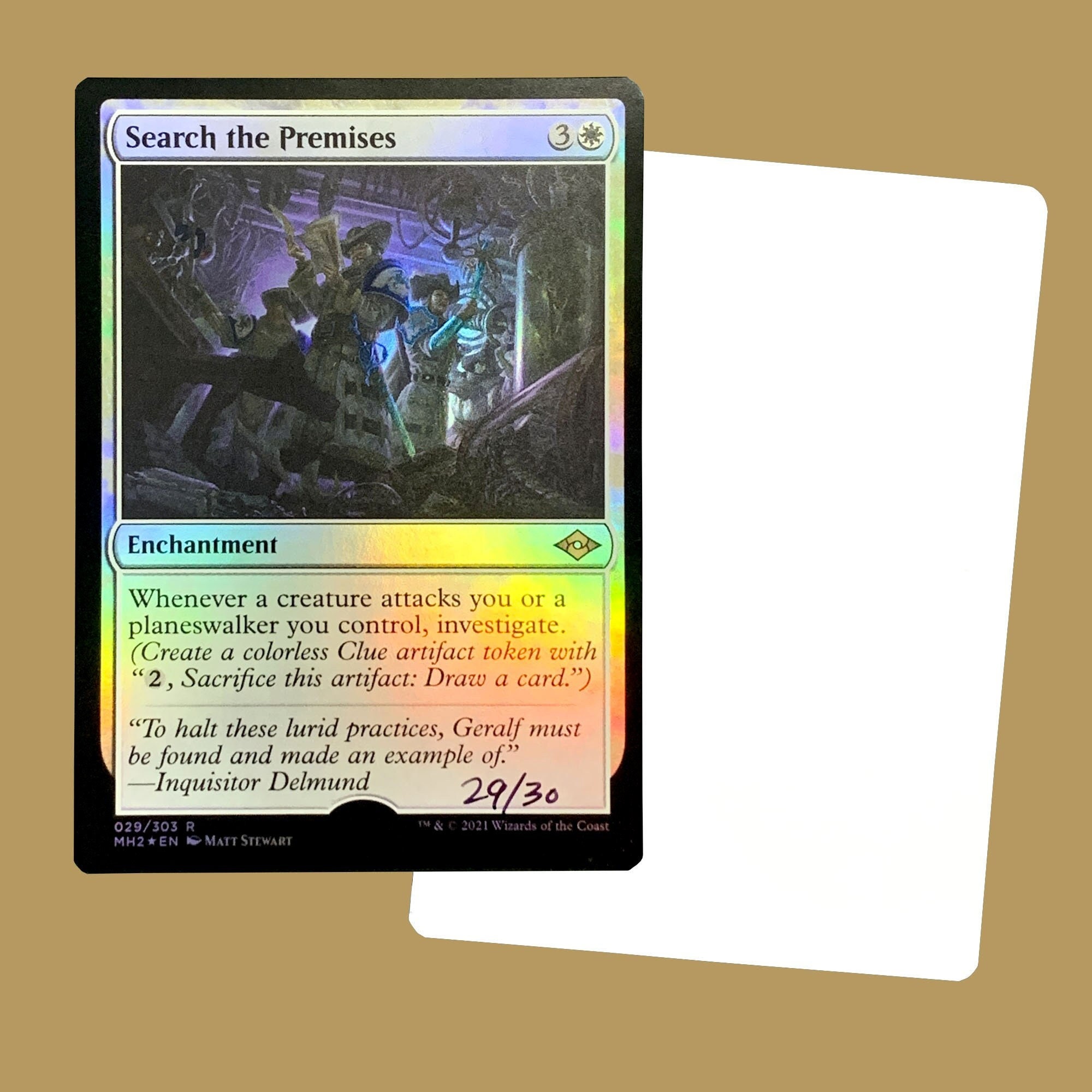 Search the Premises Signed Foil Artist Proof Card - Etsy