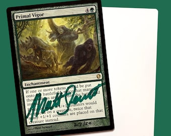 Primal Vigor gesigneerde Artist Proof Card