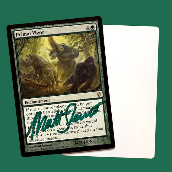 Primal Vigor signed Artist Proof Card Primal Vigor signed Artist Proof Card
