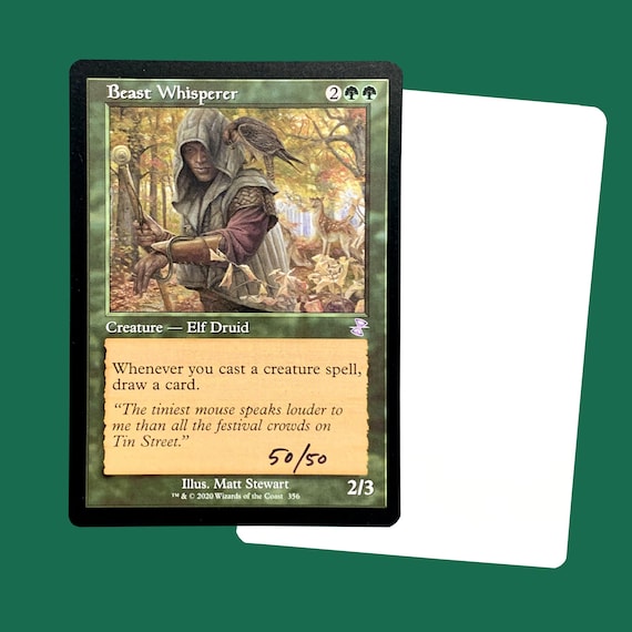 mtg cards like beast whisperer please bookmark it Beast Whisperer signed Foil Artist