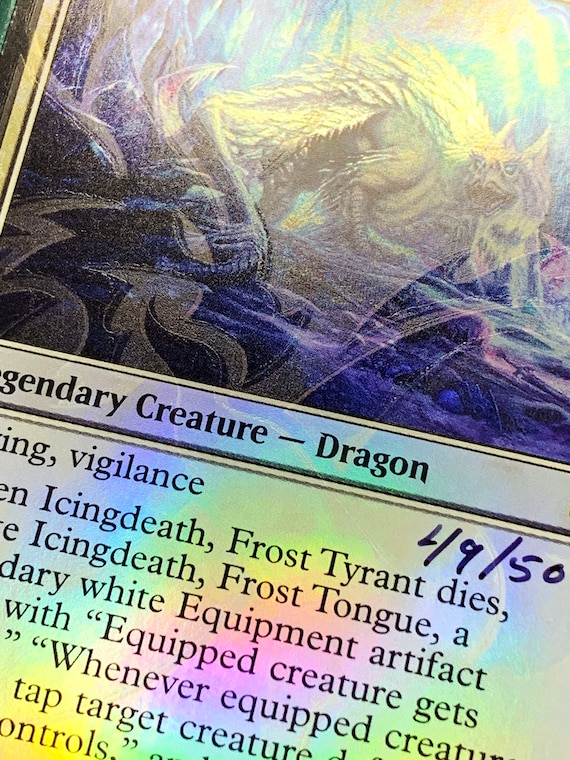 Icingdeath, Frost Tyrant Signed Ampersand Promo Foil Artist Proof Card - Etsy Icingdeath, Frost Tyrant Signed Ampersand Promo Foil Artist Proof Card - Etsy