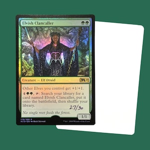 Elbische Clanrufer signierte Foil Artist Proof Karte