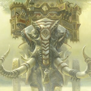 Ivorytusk Fortress, gesigneerd Giclee print
