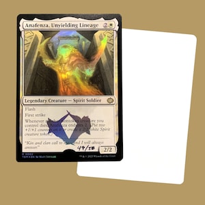 Anafenza Unyielding Lineage, signed Foil Artist Proof Card