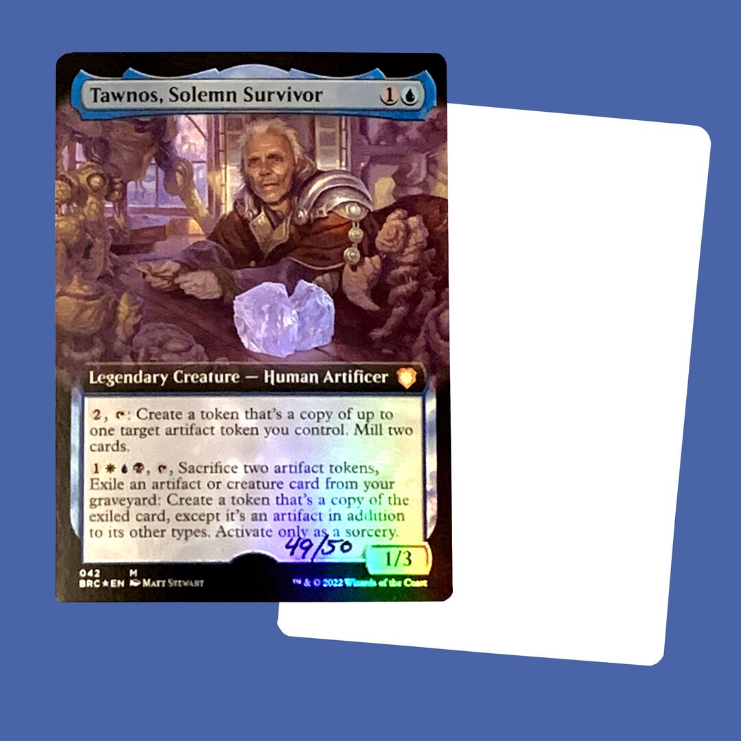Tawnos, Solemn Survivor, Signed Extended Art Foil Artist Proof