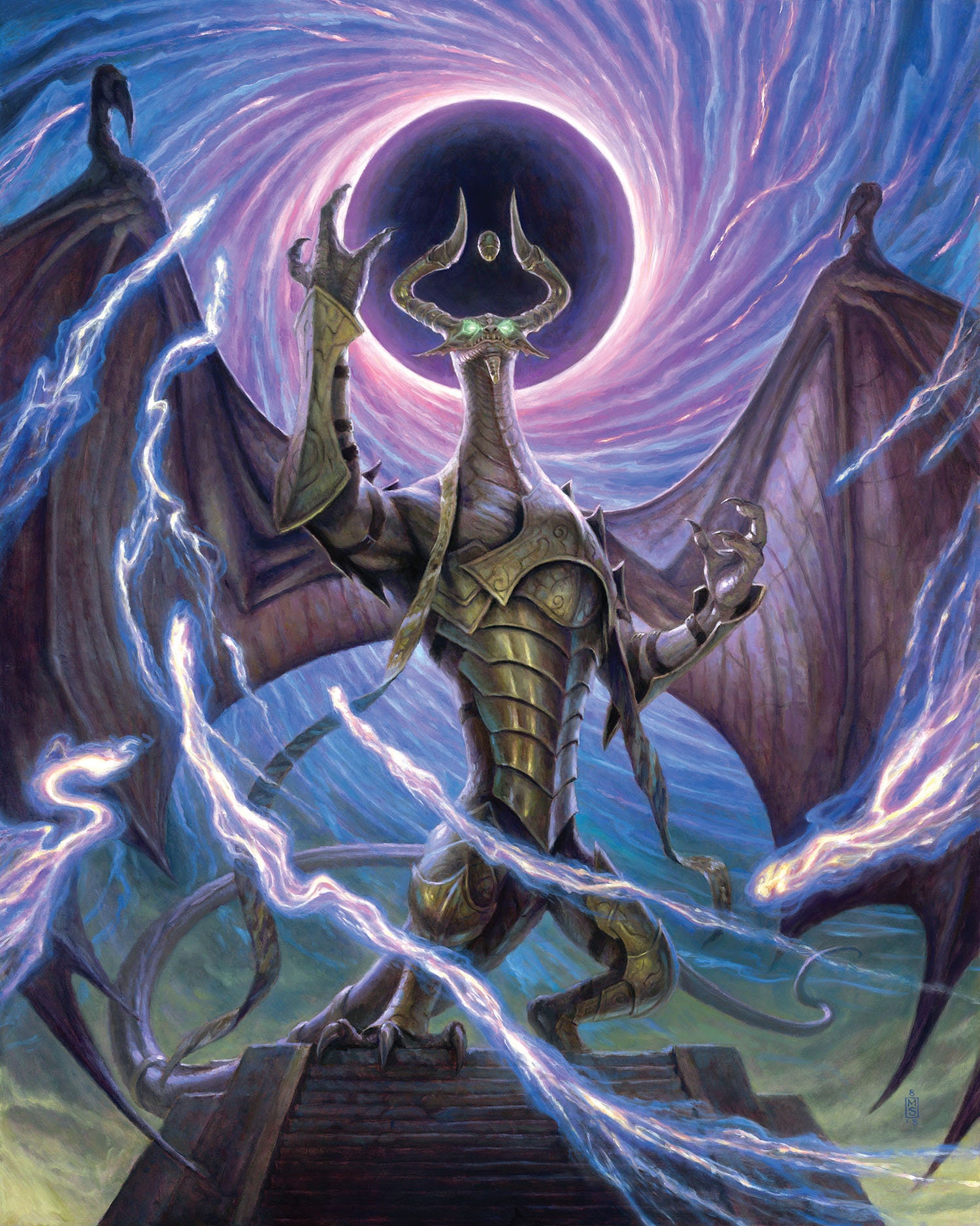 Nicol Bolas, Dragon-God, signed giclee print