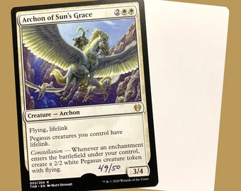 Archon of Sun's Grace signed Artist Proof Card