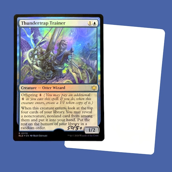 Thundertrap Trainer, Signed Foil Artist Proof Card - Etsy Israel