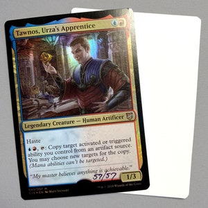 Tawnos, Urza&#39;s Apprentice, signed Foil Artist Proof Card