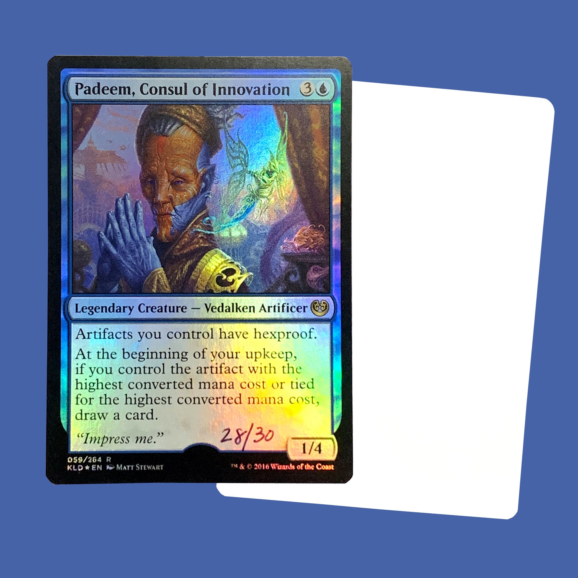 Padeem Consul of Innovation Signed Foil Artist Proof Card - Etsy