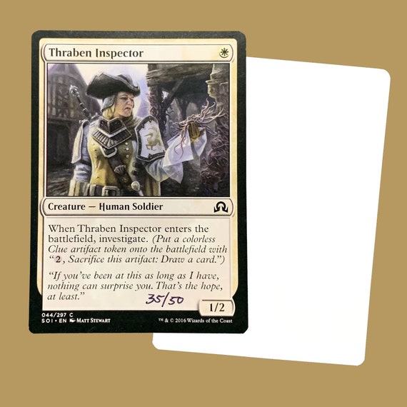 Thraben Inspector Signed Artist Proof Card - Etsy Denmark