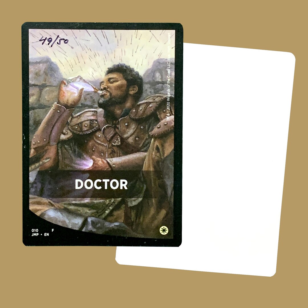 Doctor Token, Signed Artist Proof Card - Etsy