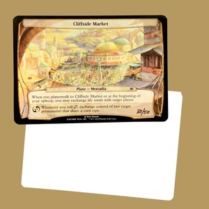 Cliffside Market signierte Oversize Artist Proof Karte